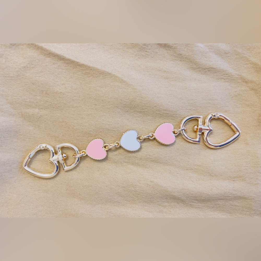 Non-branded White and pink Charm